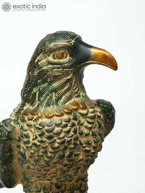 15" Brass Pair of Eagle Statues | Table Decor