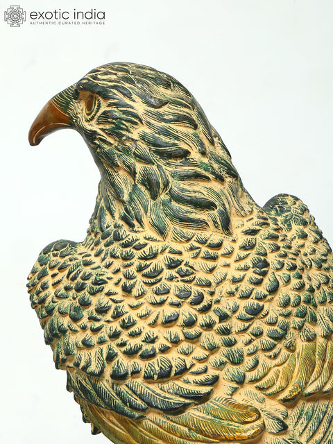 15" Brass Pair of Eagle Statues | Table Decor