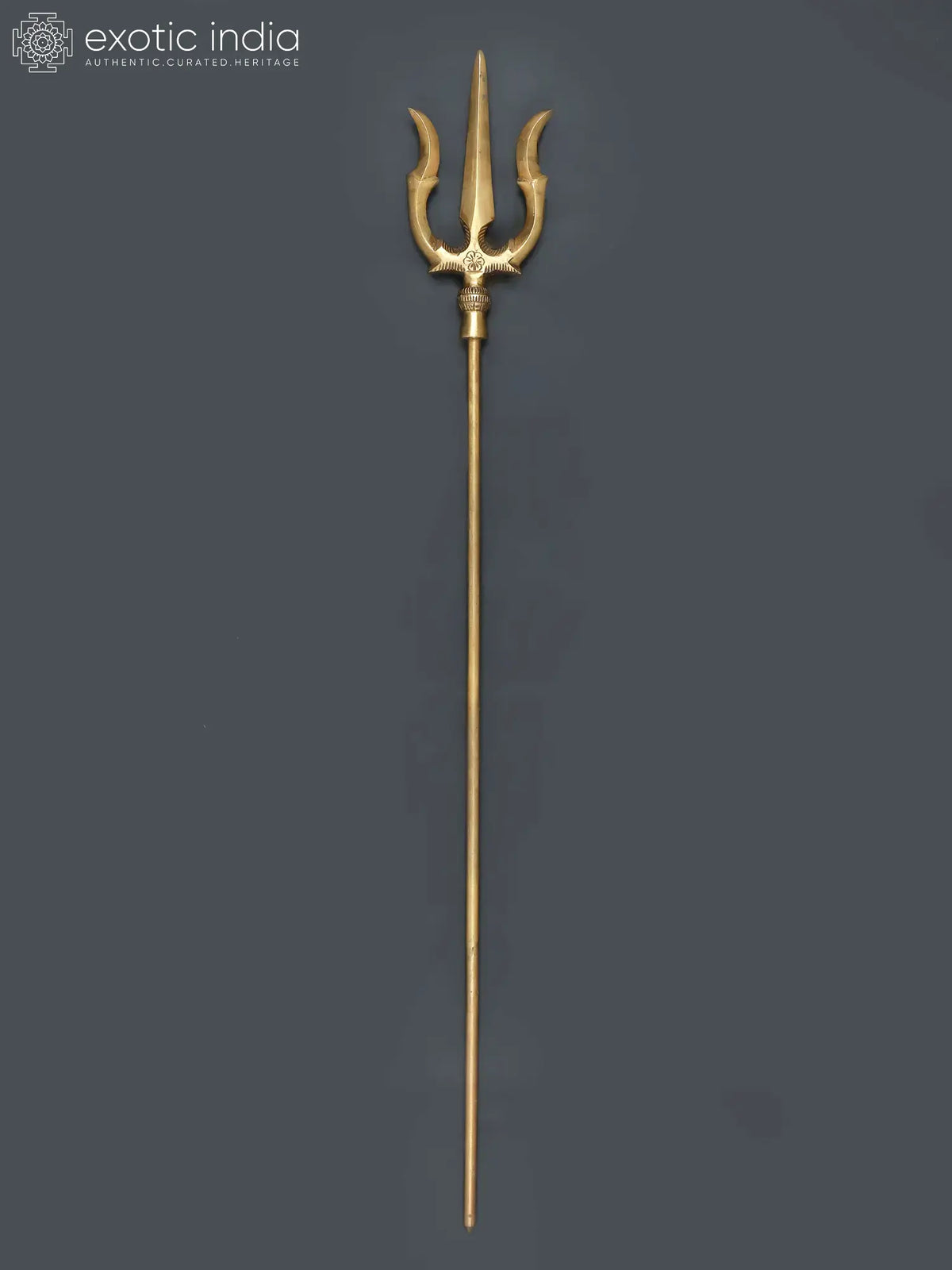Brass Trishul/Trident of Lord Shiva