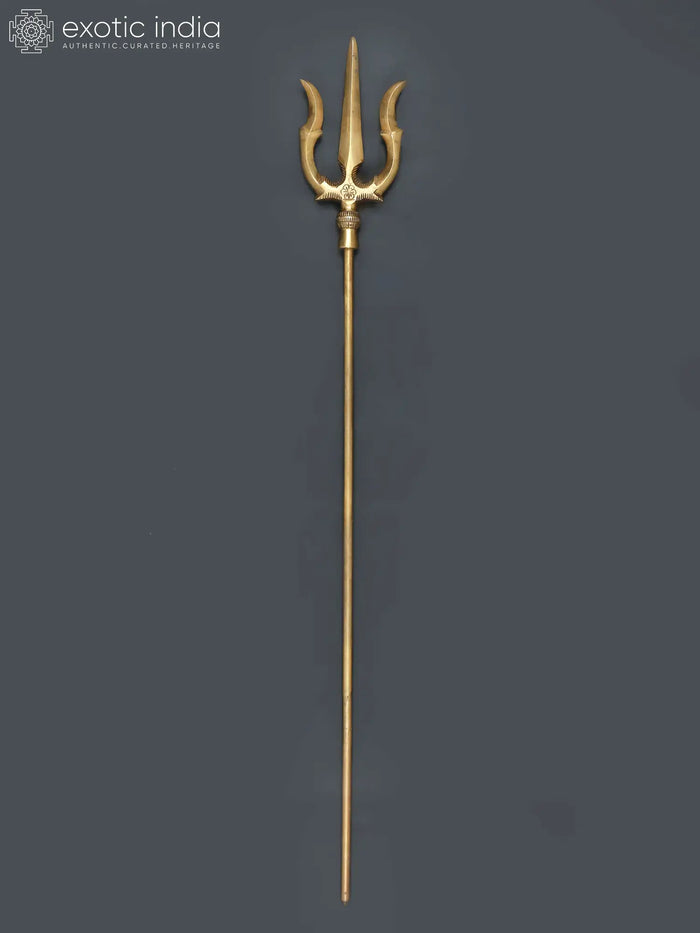 Brass Trishul/Trident of Lord Shiva