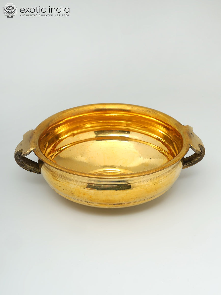 9" Brass Urli Bowl for Home Decor