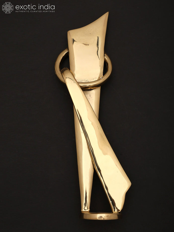 12" Decorative Brass Trophy Statue for Home Decor