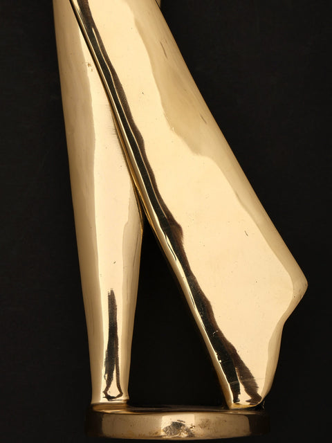 12" Decorative Brass Trophy | Table Decor
