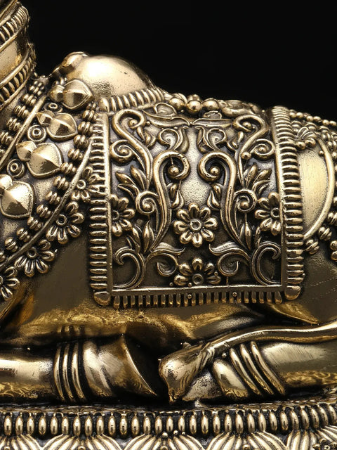 Small Superfine Nandi - Vahana of Lord Shiva | Brass Statue