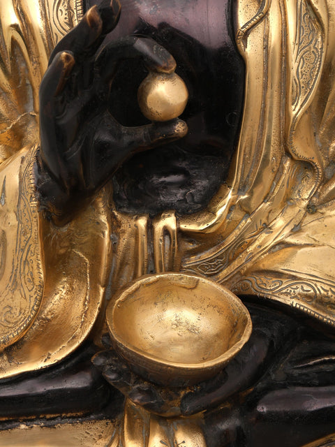 16" Sitting Lord Buddha | Brass Statue