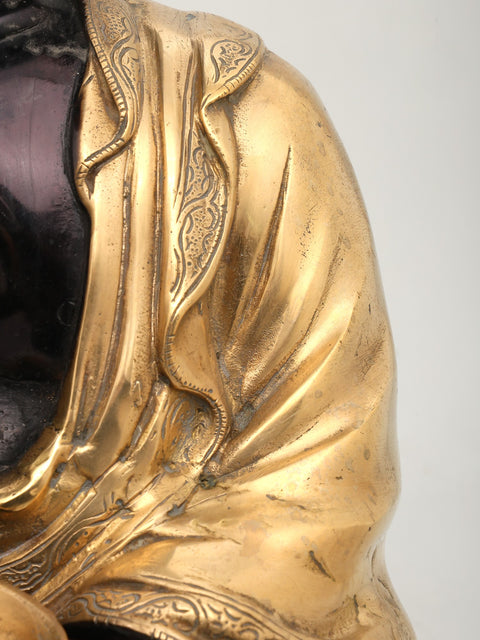 16" Sitting Lord Buddha | Brass Statue