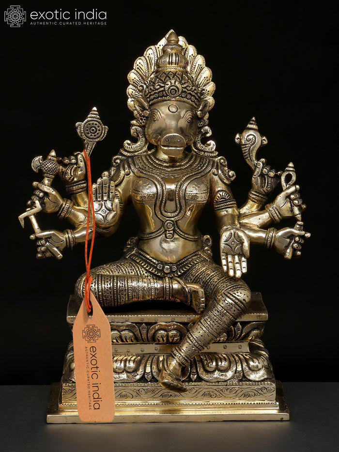 12" Blessing Goddess Varahi | Brass Statue