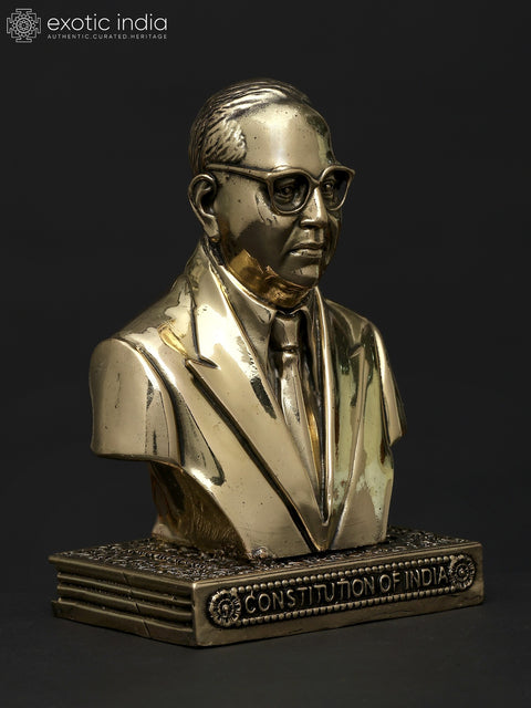 4" Small Baba Saheb Dr. Bhimrao Ambedkar Bust - The Father of The Indian Constitution | Superfine Brass Statue