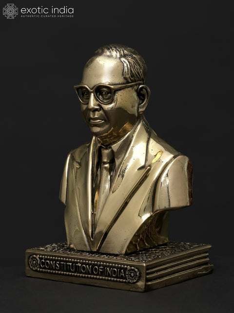 4" Small Baba Saheb Dr. Bhimrao Ambedkar Bust - The Father of The Indian Constitution | Superfine Brass Statue