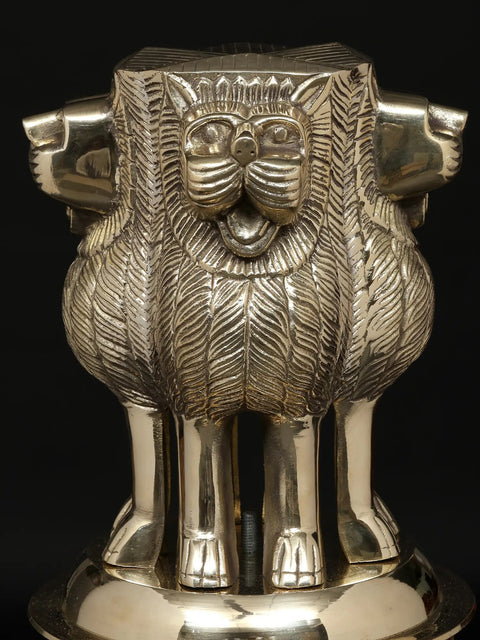 14" Ashoka Stambh (The National Emblem of India) in Brass