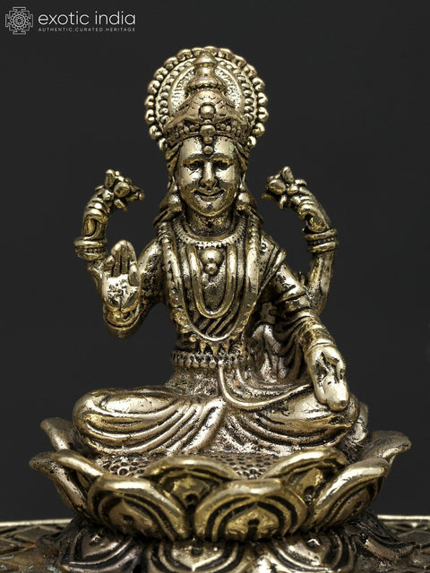 Small Superfine Goddess Gajalakshmi | Brass Statue