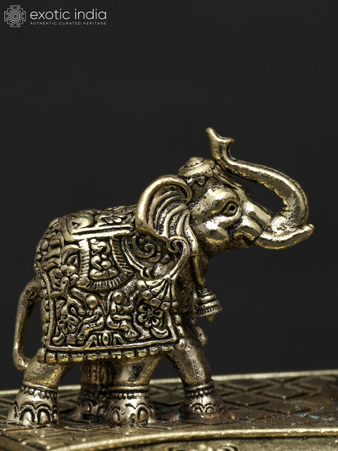 Small Superfine Goddess Gajalakshmi | Brass Statue