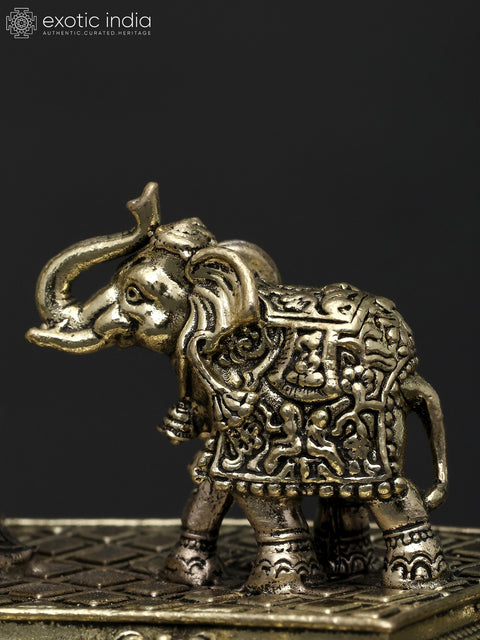 Small Superfine Goddess Gajalakshmi | Brass Statue