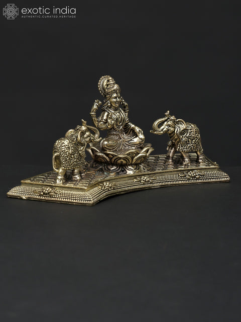 Small Superfine Goddess Gajalakshmi | Brass Statue