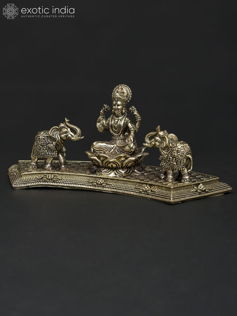 Small Superfine Goddess Gajalakshmi | Brass Statue