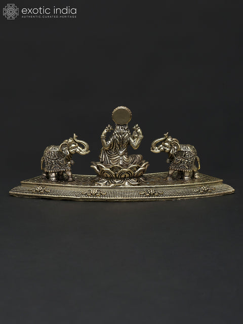 Small Superfine Goddess Gajalakshmi | Brass Statue