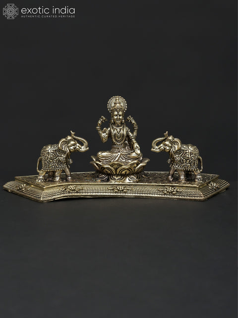Small Superfine Goddess Gajalakshmi | Brass Statue