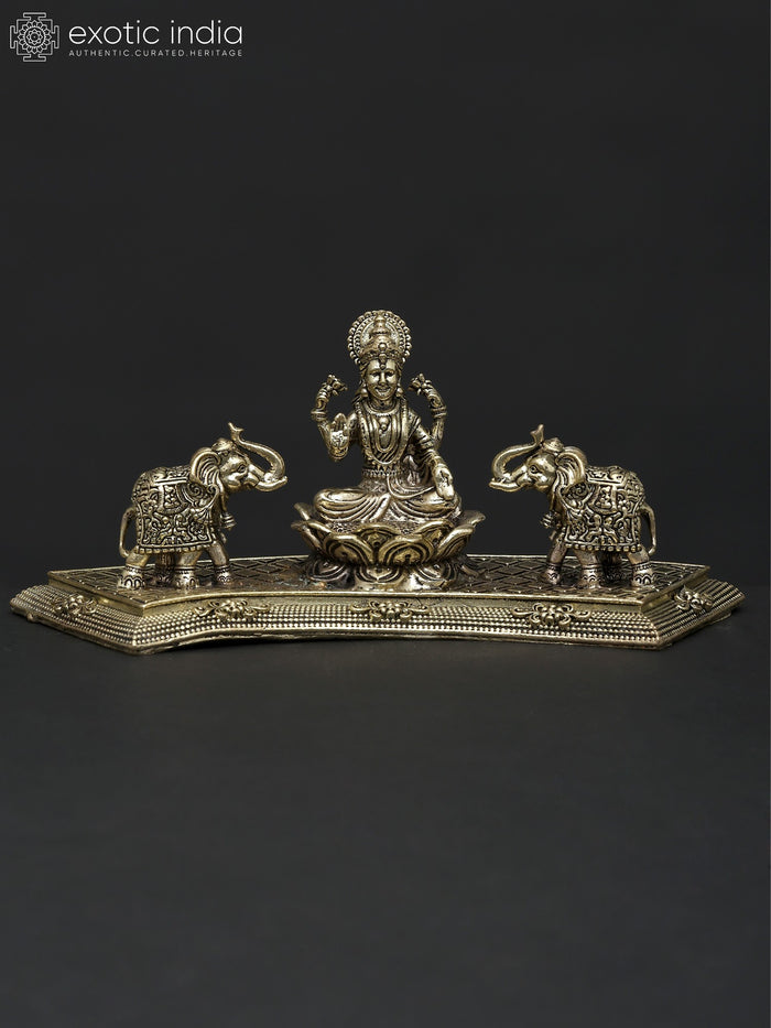 Small Superfine Goddess Gajalakshmi | Brass Statue