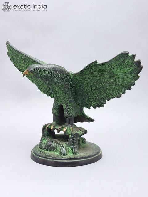 16" Brass Eagle with Open Wings | Brass Statue | Home Decor