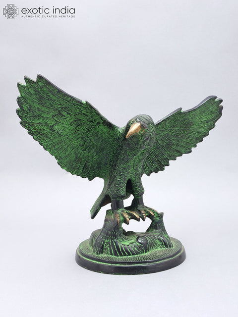 16" Brass Eagle with Open Wings | Brass Statue | Home Decor