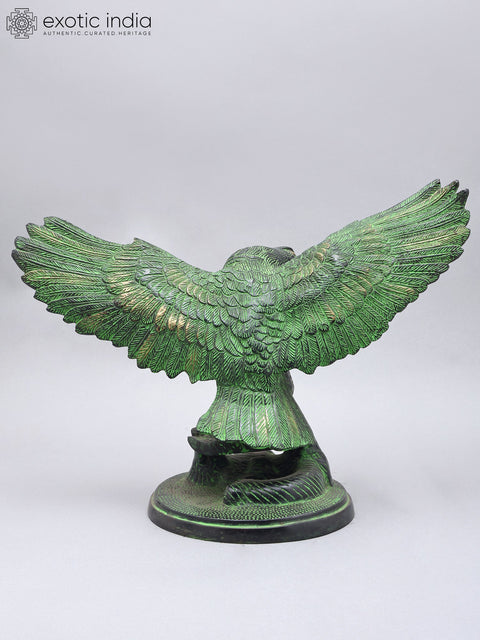 16" Brass Eagle with Open Wings | Brass Statue | Home Decor