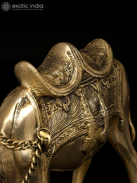 17" Decorative Camel | Brass Statue | Home Decor