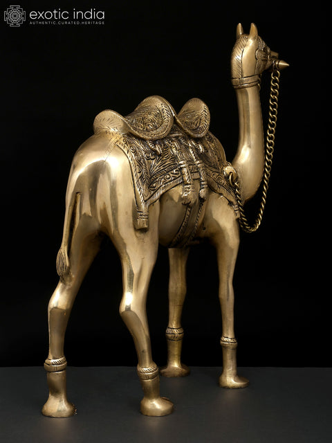 17" Decorative Camel | Brass Statue | Home Decor