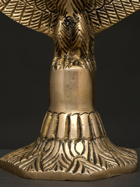 6" Brass Open Winged Eagle | Decorative Showpiece | Table Decor