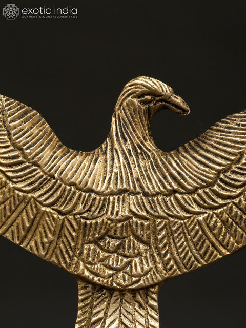 6" Brass Open Winged Eagle | Decorative Showpiece | Table Decor