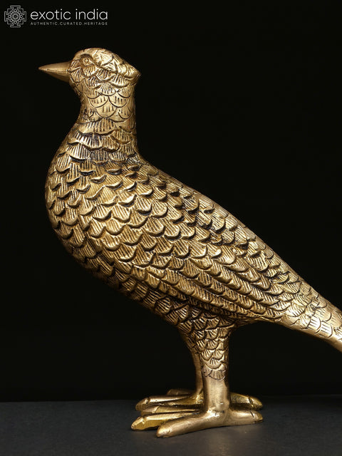 15" Pheasant Bird | Brass Statue | Home Decor