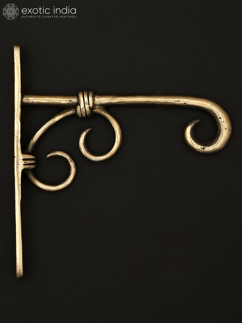 7" Brass Designer Wall Hanging Bracket