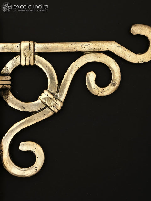 6" Stylish Wall Hanging Bracket in Brass