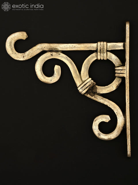6" Stylish Wall Hanging Bracket in Brass