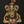 10" Turbaned Blessing Lord Ganesha | Wall Hanging | Brass Statue with Inlay Work
