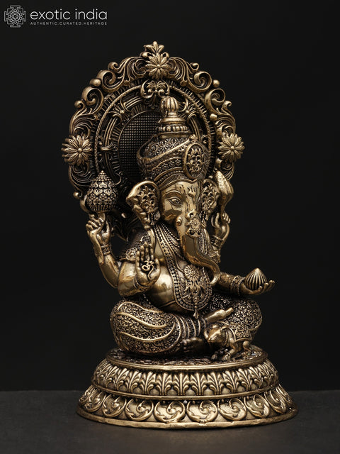 5" Small Superfine Blessing Lord Ganesha | Brass Statue