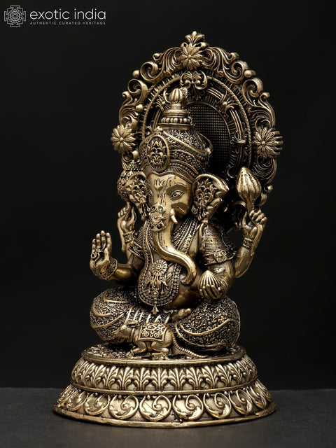 5" Small Superfine Blessing Lord Ganesha | Brass Statue