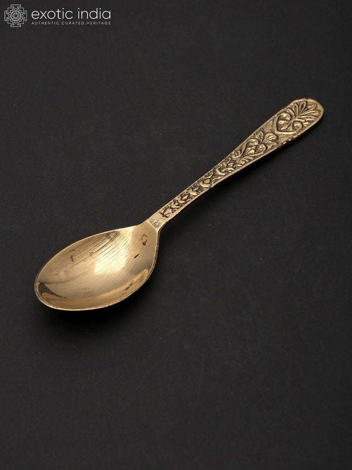 5" Brass Serving Spoon for Kitchen and Dining