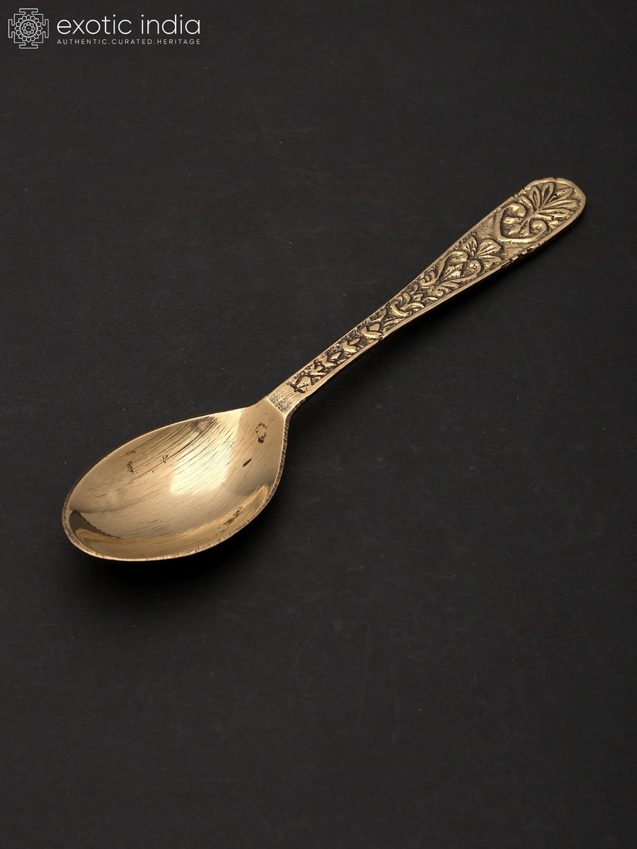 5" Brass Serving Spoon for Kitchen and Dining