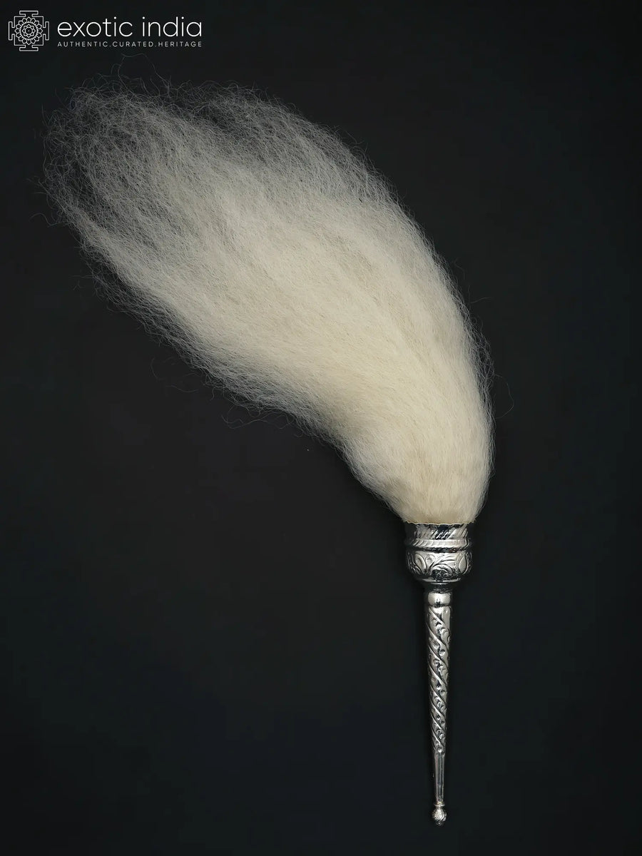 Handmade Brass Puja Whisk for Pooja Rituals
