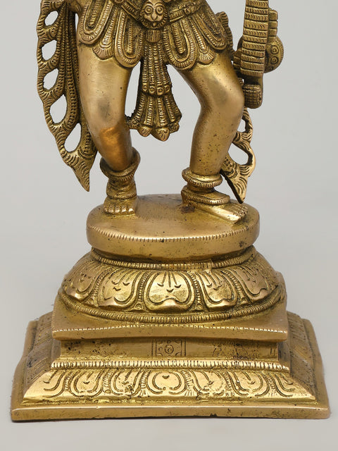 11" Dancing Apsara | Brass Statue