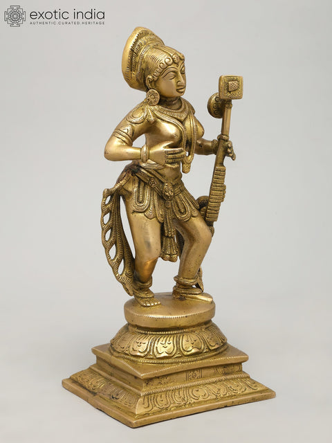 11" Dancing Apsara | Brass Statue