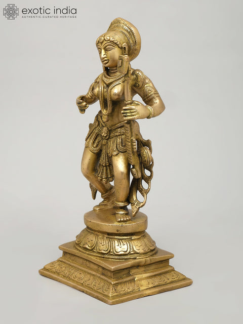 11" Dancing Apsara | Brass Statue