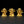 4" Small Set of Lakshmi Ganesha Saraswati | Brass Statues