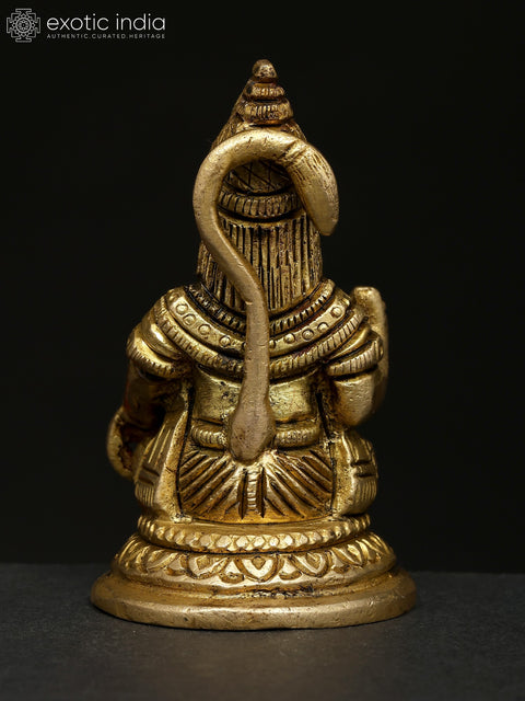 3" Small Blessing Lord Hanuman | Brass Statue