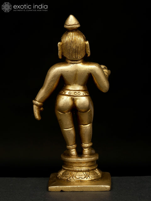 5" Small Standing Baby Krishna | Brass Statue