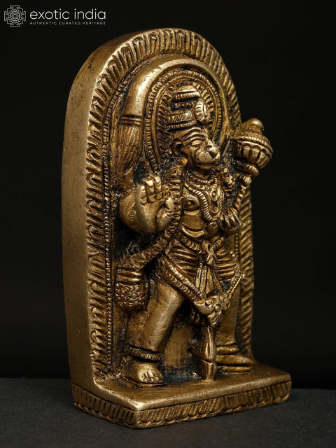 3" Small Standing Lord Hanuman | Brass Statue