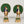 8" Pair of Peacocks | Brass Statues with Inlay Work | Home Decor