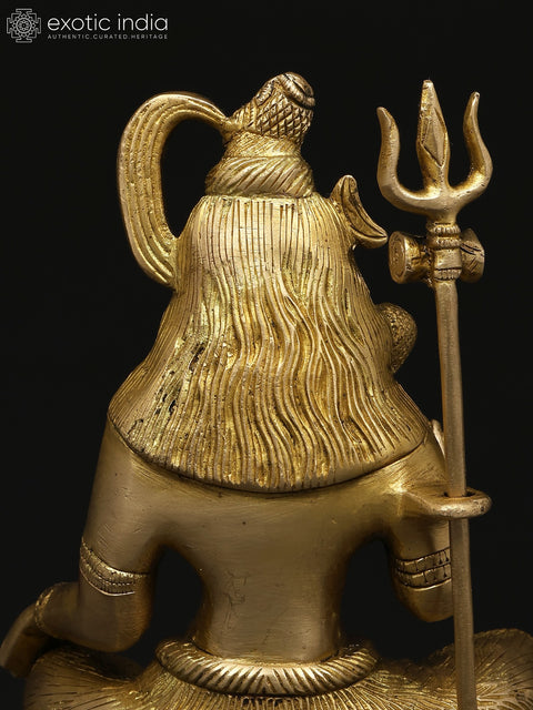 8" Blessing Lord Shiva | Brass Statue