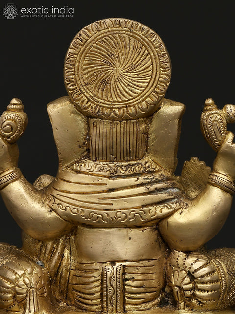 5" Small Blessing Lord Ganesha | Brass Statue