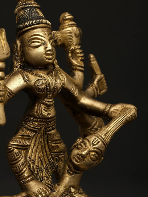 5" Small Goddess Durga | Brass Statue